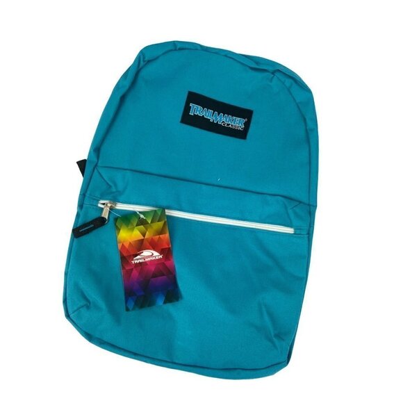 Trailmaker Classic Blue Backpack with Adjustable Padded Shoulder Straps 17 Inch‎ - Picture 2 of 4